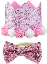 Pet Hat Papillon Set Alla Moda Retrattile Fiore Shiny Crown Cani Gatti Pet Suppl