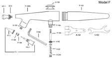 Ricambi e accessori per aerografo Paasche F  - SCEGLI IL RICAMBIO