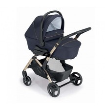 Cam Fluido Easy Passeggino Duo Leggero 0-22 Kg Carrozzina Borsa Blu Tel Oro