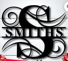 Insegna in metallo con nome