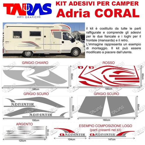 Kit completo adesivi adria - kit,