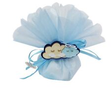 Bomboniere Battesimo Nascita Fazzoletto Applicazione Nuvola