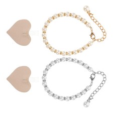  2 Pairs Lacci Con Catena Di