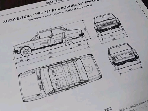 Fiat 131 mirafiori racing - mirafiori,