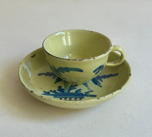 Rara tazza con ceramica - , ut