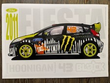 Poster Ford Fiesta Ken Block Hoonigan. In Condizioni Nuove 40 Cm X 60 Cm.