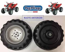 COPPIA RUOTE ANTERIORI PEG PEREGO QUAD POLARIS 450 MXR OUTLAW 12 VOLT