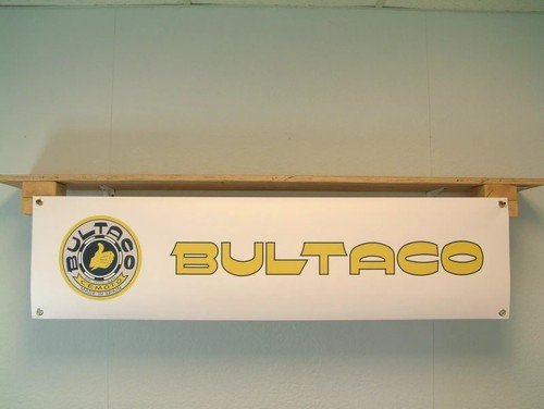 Bultaco striscione moto prove - bultaco,
