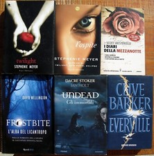 Lotto libri horror ragazzi Twilight L'ospite Undead Stephenie Meyer Clive Barker