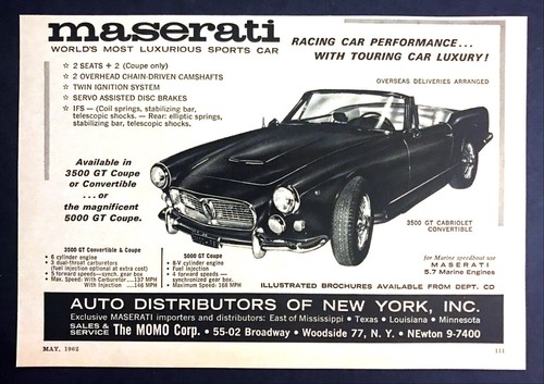 1962 maserati 3500 - 1962, gt
