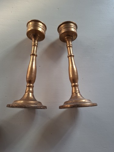 Coppia candelabri metallo - candelabri, in