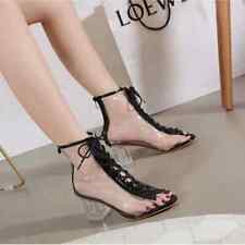 stivali estivi tronchetto donna 5 cm traforato nero pelle sintetica 40729