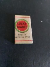 PACCHETTO ASSOLUTA RARITA' 5 LAMETTE DA BARBA  LUCKY BLADE LUCKY STRIKE SIGILLAT