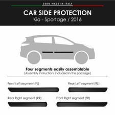 Modanature Laterali Bumper Paracolpi per Kia Sportage 2016 con Biadesivo 3M