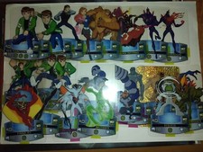 LOTTO 28 LAMINCARDS BEN TEN 10 ALIEN FORCE EDIBAS CARTE CARTOON NETWORK NO MANGA