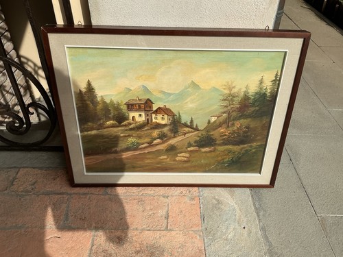 Fresco dipinto olio - fresco,
