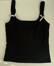 Canotta nera estetica coquette - canotta,
