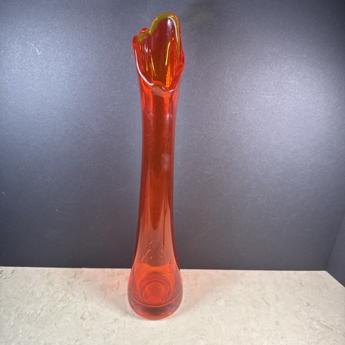 Vaso vintage vetro - , arancione