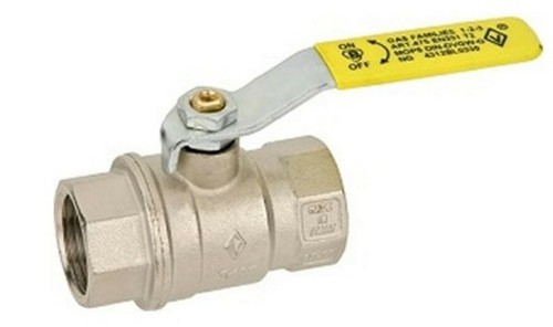 Valvola sfera gas con - con, leva