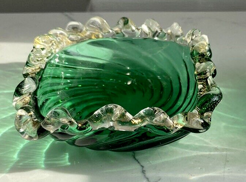 Ciotola vetro verde smeraldo