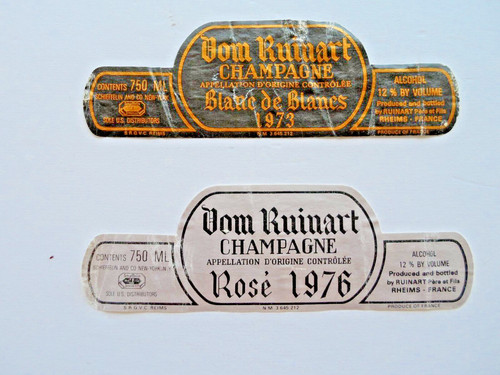 Wine label dom ruinart - wine,