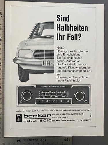 Becker grand prix autoradio - becker,