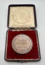 MEDAGLIA ESPOSIZIONE BOTTEGHE 1898 FIRENZE CON SCATOLA D’EPOCA COPPER COLLEZIONE