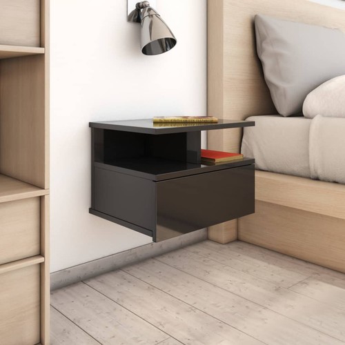 Comodini pensili grigio - 2x,
