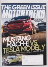 MotorTrend June 2021 Mustang Mach-E, Tesla, Lamborghin, The Green Issue (Magazin