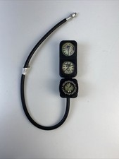 Dacor 3 Gauge Pressure Depth Compass Scuba Console Dive Diving AS IS UNTESTED