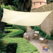 Vela Vele Ombreggiante Tenda Telo Quadrato 5x5 Giardino Beige