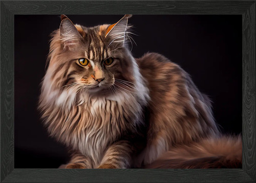 Main coon gatto - coon, incorniciato