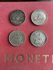 Lotto 4 monete 500 Lire argento - caravelle anni vari