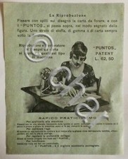 Brochure - "Puntos" patent - Riproduttore e Perforatore di disegni su carta 