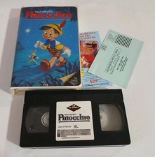 Pinocchio 1985 VHS Walt Disney