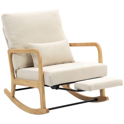 Homcom poltrona dondolo in - dondolo,