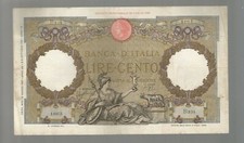 LIRE 100 ROMA GUERRIERA 13.3.1937 BB++