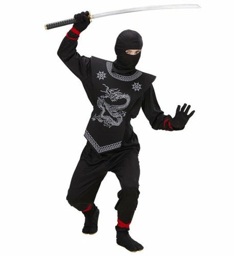 Costume ninja nero - ninja, taglia