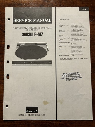 Sansui giradischi - p-m7,