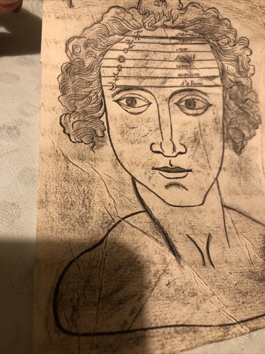 Antico manoscritto fisionomia - manoscritto,