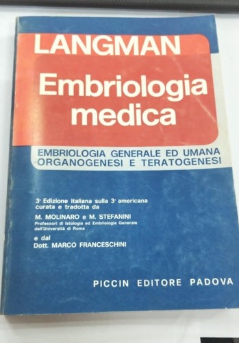 Libro langman embriologia - libro, -embriologia