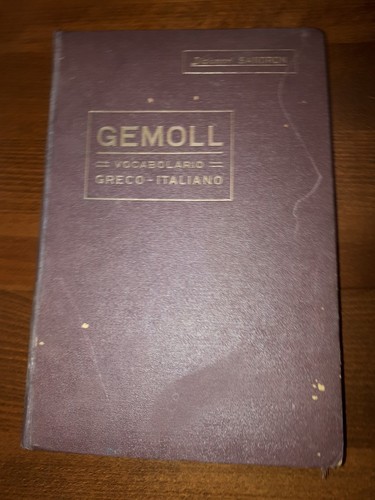 Vocabolario gemoll - vocabolario,