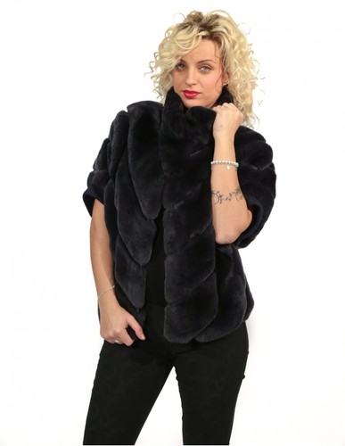 Smanicato rex grigio scuro con - smanicato,