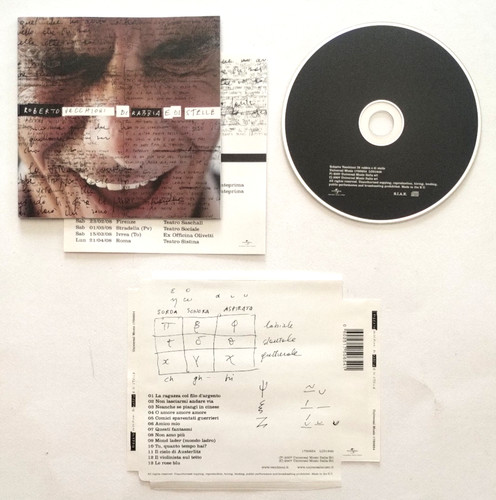 Roberto vecchioni rabbia - cd, di