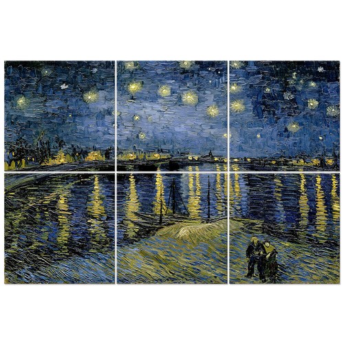 Quadro multipannello notte - quadro,