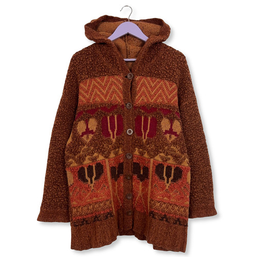 Cardigan vintage arancione - cardigan, e