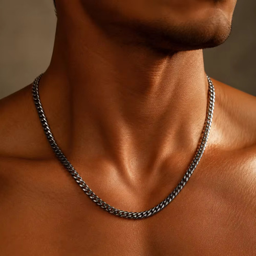 Collana uomo acciaio inox - in,