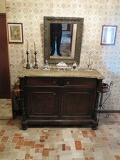 Credenza madia primi "900 legno massello con 2 cassetti e 2 antine sottostanti