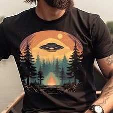 UFO Shirt Flying Saucer Over