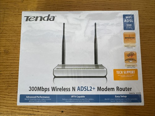 Tenda w300d wireless adsl - w300d,